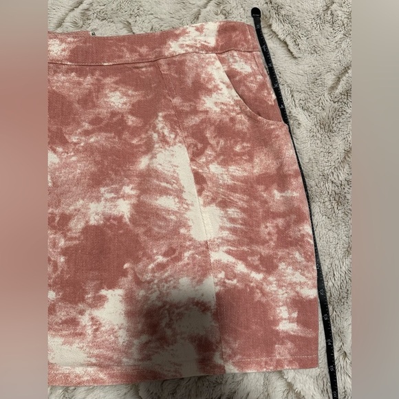Akair Pink and White Tie-Dye Mini Skirt - Picture 5 of 7